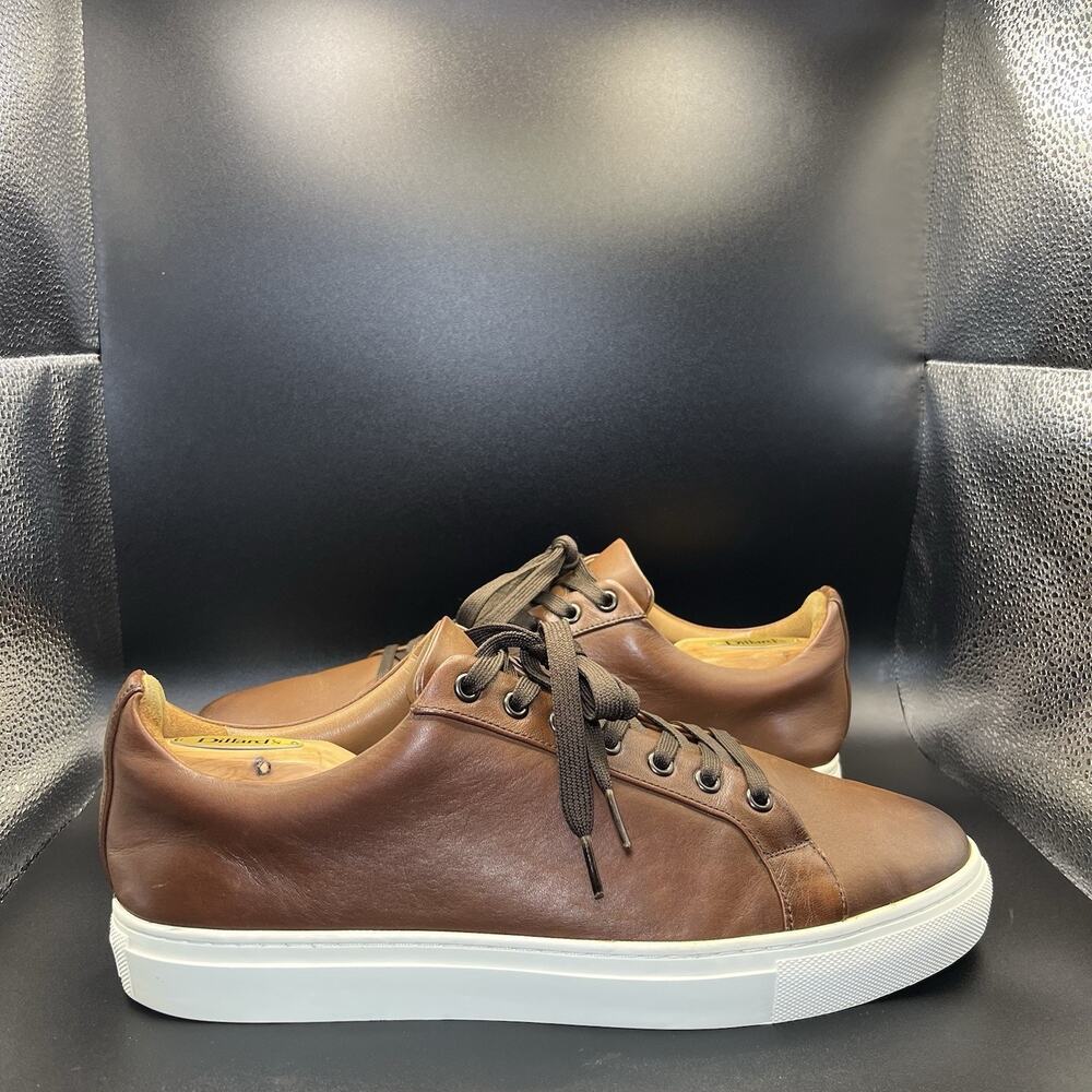Thursday Premier Low Top Sneakers Men's 10 Coffee Brown Full Grain Leather EUC